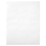 JAM Paper Laser/Inkjet Round Shipping Labels, 2.5" Dia, White, 120/Pack (2147615066)