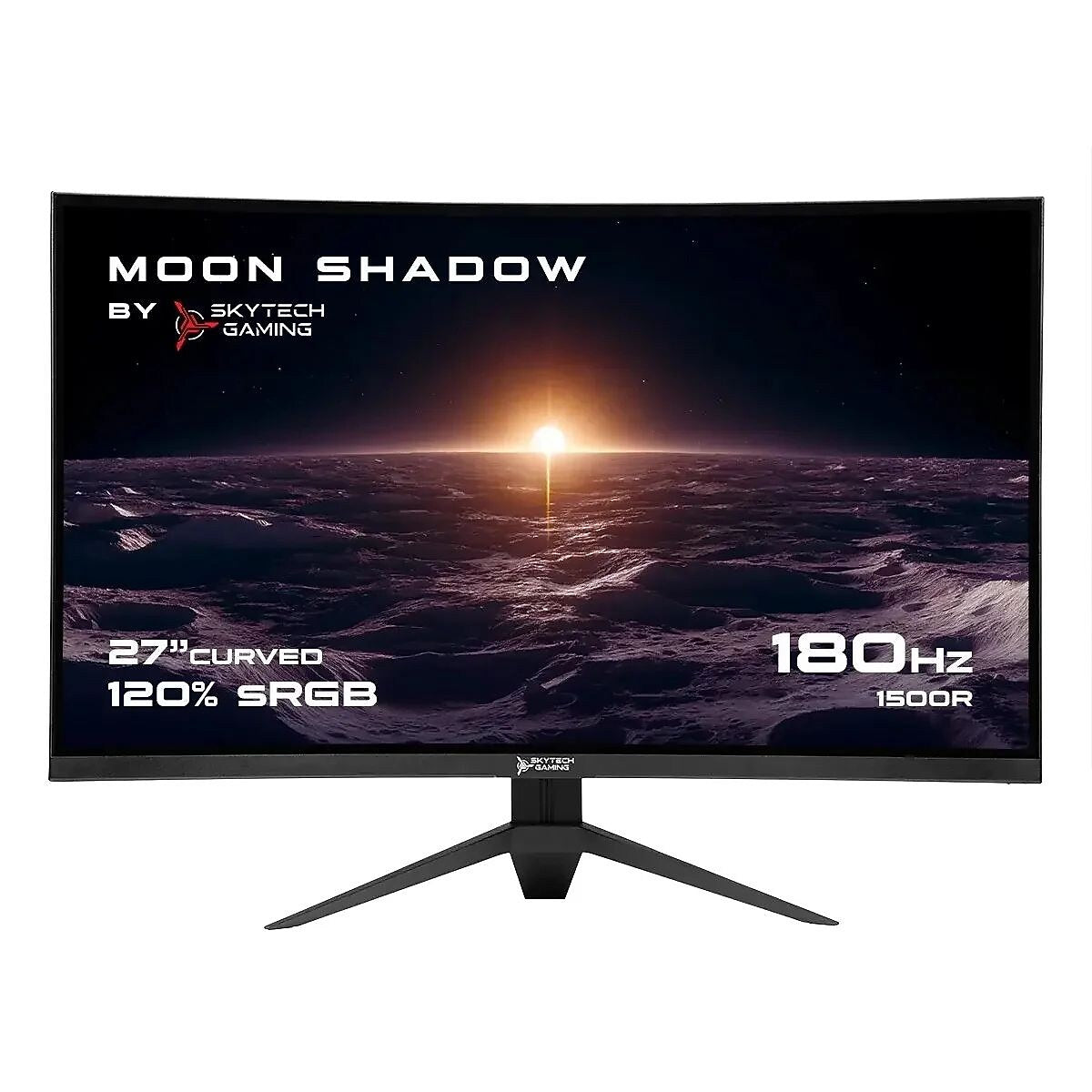 Skytech Moon Shadow 27" Curved 2K 180 Hz Gaming Monitor, Black (MT-MOONSHADOW-0001-B-SK)