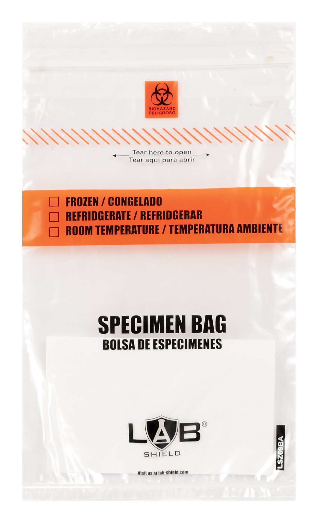 Document Pouch 6" x 9" Reclosable Zip Closure with Absorbent, Qty 1000/ct