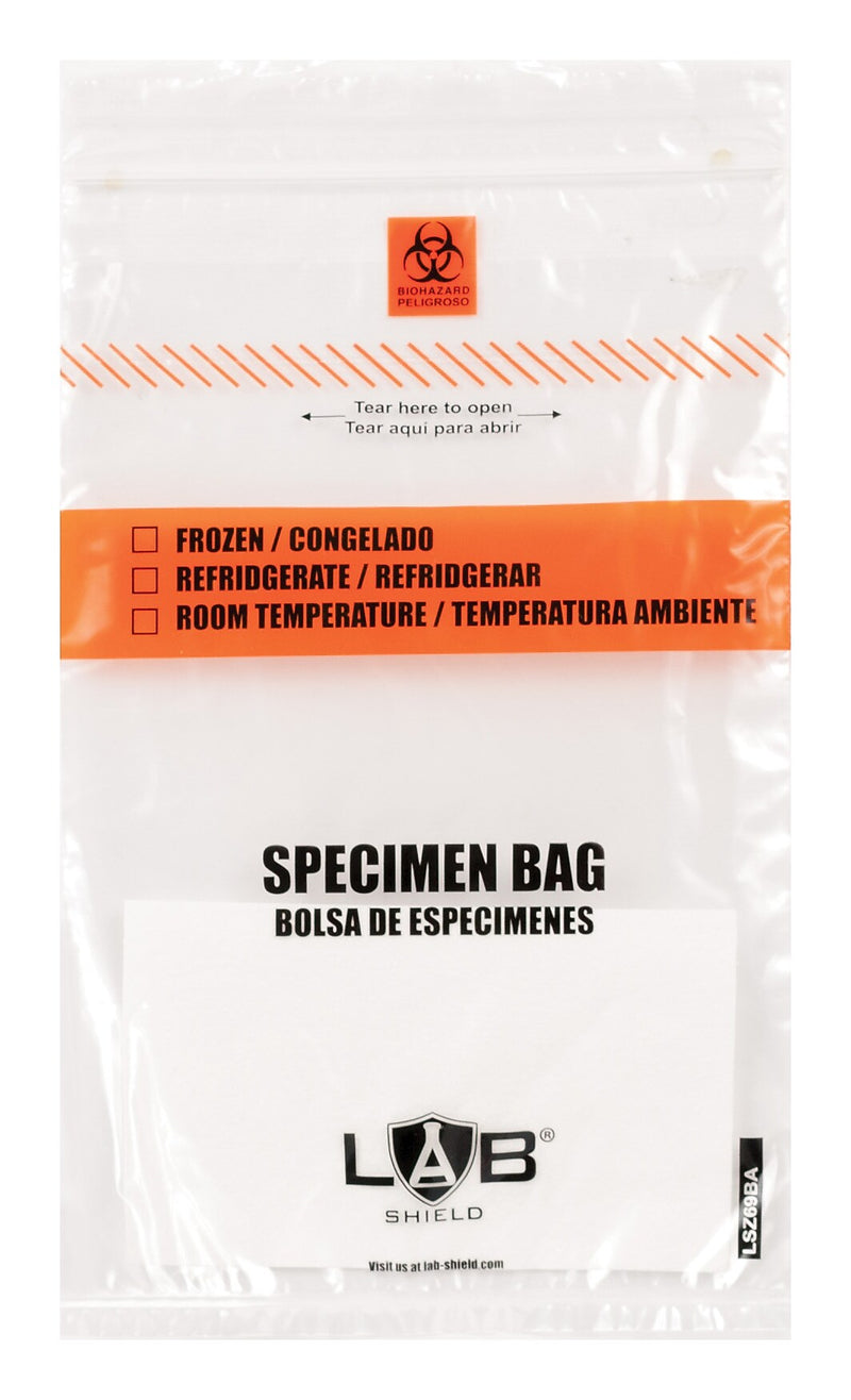 Document Pouch 6" x 9" Reclosable Zip Closure with Absorbent, Qty 1000/ct