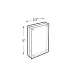 Azar Nameplate Holder, 3.5" x 5", Table Top, Clear, Acrylic (104432)