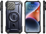 SUPCASE Unicorn Beetle MAG XT Rugged Case for iPhone 15 Pro, Shock-Absorbing, Dark Blue