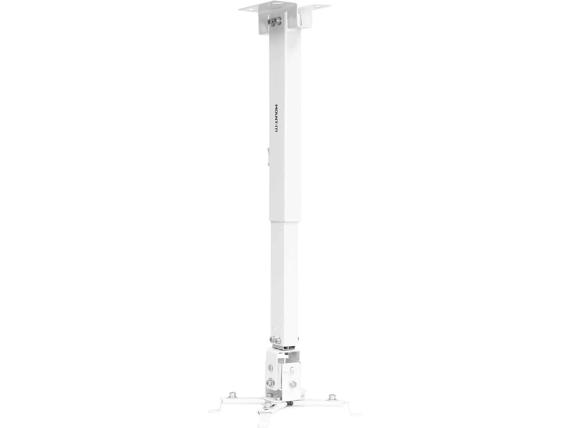 Mount-It! Universal Full-Motion Projector Wall/Ceiling Mount, White (MI-604W)