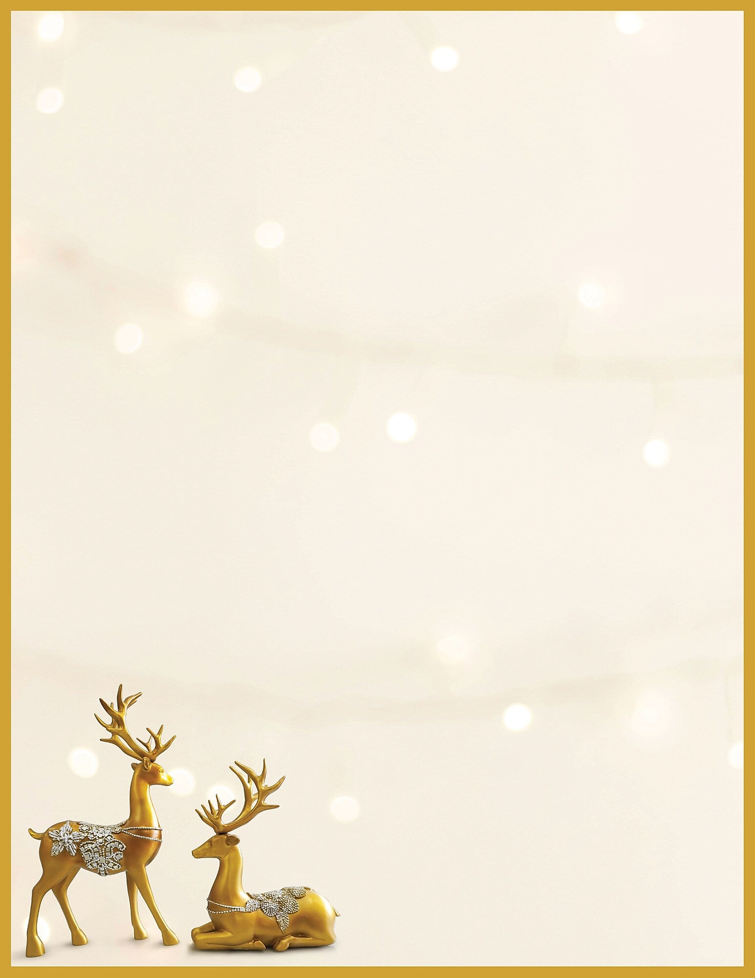 Great Papers! Holiday Stationery Letterhead Reindeer, Multicolor, 50 sheets (2024037)