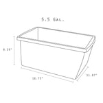 Storex Plastic Medium Classroom Storage Bin, 16.75"x 11.87"x 8.28", Red, Pack of 2 (STX61483U06C-2)