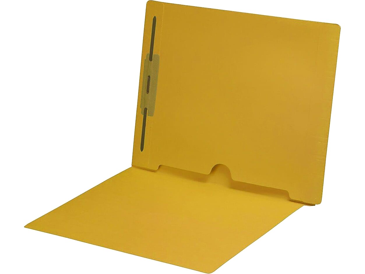 Medical Arts Press End Tab File Folder, Straight Cut, Letter-Size, Yellow, 50/Box (S-09018-YLW)