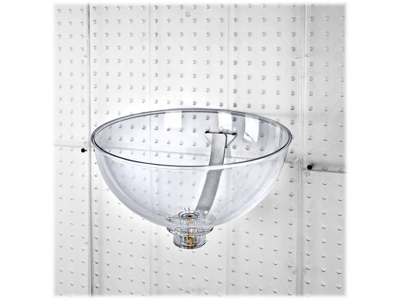 Azar 6" x 12" Pegboard Bowl Display, Clear/Silver, Each (729912)