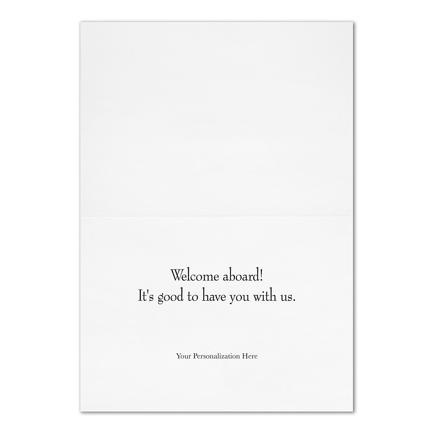 "Gilded Welcome" Card w/ Gold Lined White Envelope, 25/BX