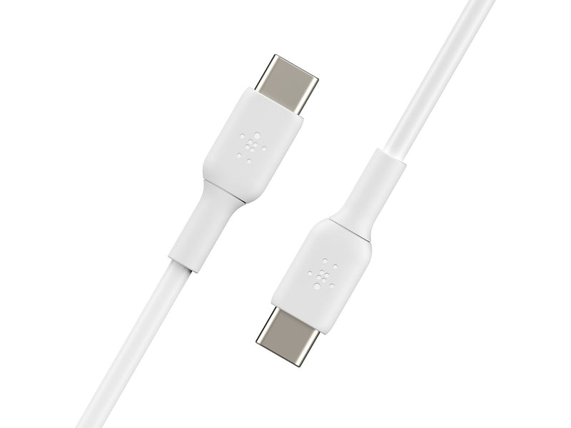 Belkin BoostCharge USB-C to USB-C Charging Cable, 3.3 ft., White, 2/Pack (CAB003bt1MWH2PK)