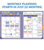 Carson Dellosa Education We Stick Together Teacher Planner, 128 pages, 116 stickers (CDP105050)