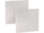 Azar 24" x 24" Pegboard Wall Panel, White, 2/Pack (772424-WHT-2PK)