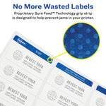 Avery High Visibility Laser Shipping Labels, 2.5"Dia., White, 300/Pack  (5294)