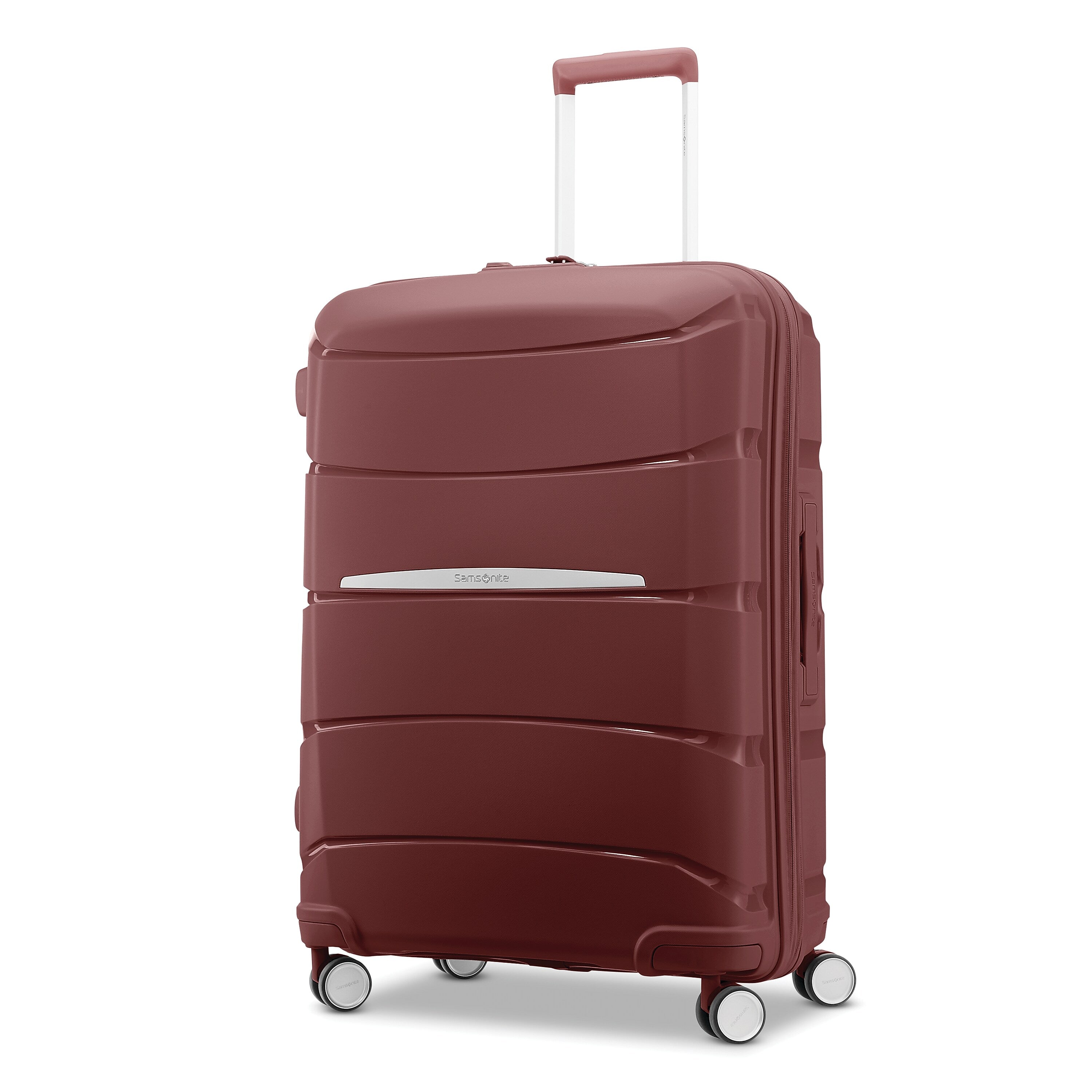Samsonite Outline Pro 12.0" Hardside Suitcase, 4-Wheeled Spinner, Shiraz/Burgundy (137394-2020)
