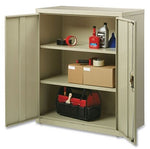 OIF 42"H Steel Storage Cabinet with 3 Shelves, Putty (CM4218PY)