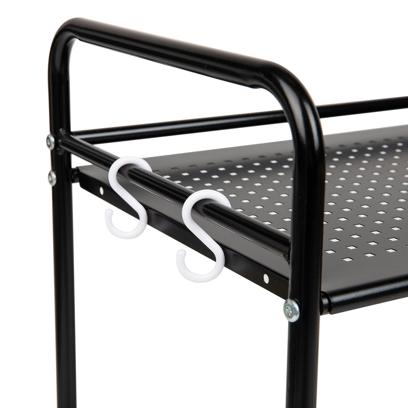 Mind Reader Metal Kitchen Shelf, Black (1TCOUMIC-BLK)
