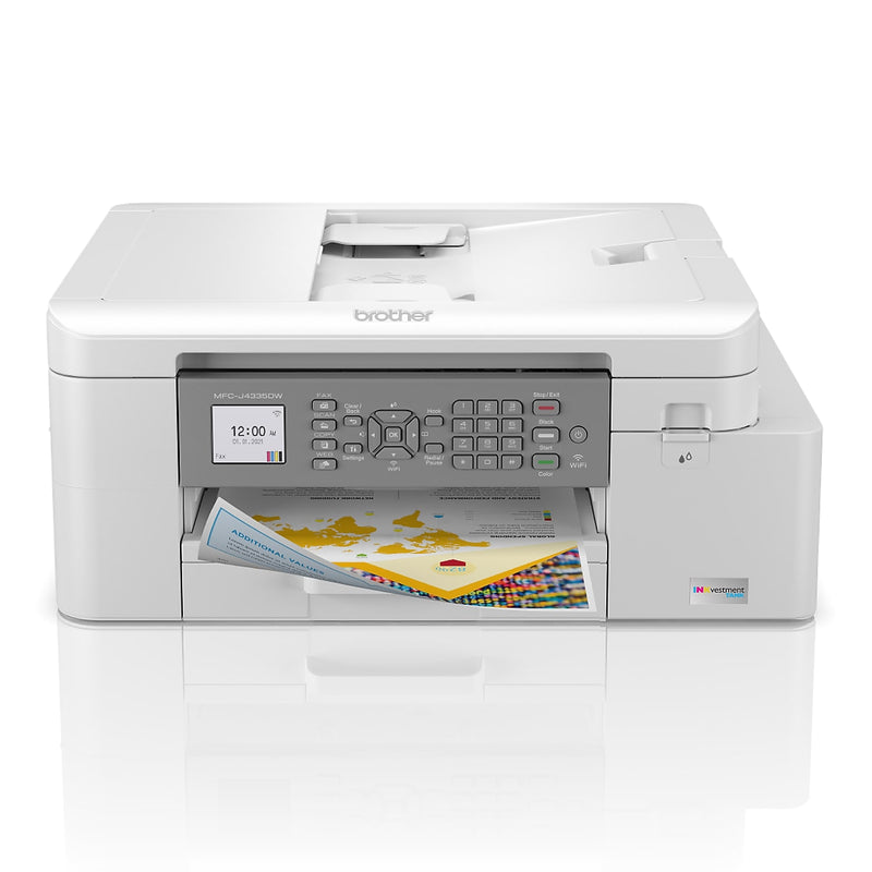 Brother INKvestment Tank MFC-J4335DW Wireless Color Inkjet Printer, All-In-One Supertank, Print, Scan, Copy, Fax