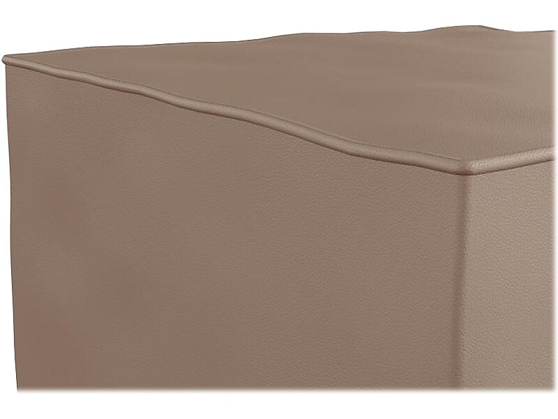 Flash Furniture Bright Beginnings Vinyl Modular Classroom 1-Seater Ottoman, Brown (MK-KE15679-GG)