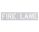 Accuform Parking Lot Stencil, FIRE LANE, 4" Letters, Plastic (FMS242)
