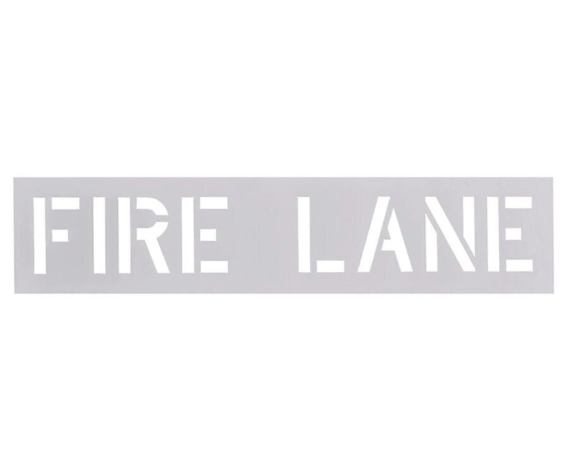 Accuform Parking Lot Stencil, FIRE LANE, 4" Letters, Plastic (FMS242)