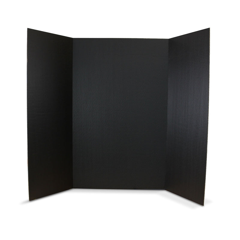 Flipside Corrugated Project Board, 3' x 4', Black, 24/Carton (30067-24)