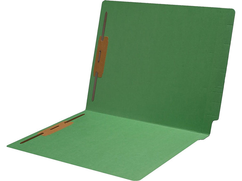 Medical Arts Press Reinforced End Tab File Folder, Straight Cut, Letter-Size, Green, 250/Carton (S-01502-GRN-B)