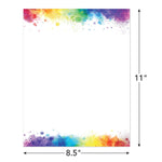 Great Papers Rainbow Burst Everyday Letterhead, Multicolored, 50 Sheets/Pack (2025014)