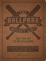 Quarto The Ballpark Bucket List by James Buckley Jr., Guided Journal  6.3" x 8.27", Brown, 176 Pages (9780760380567)