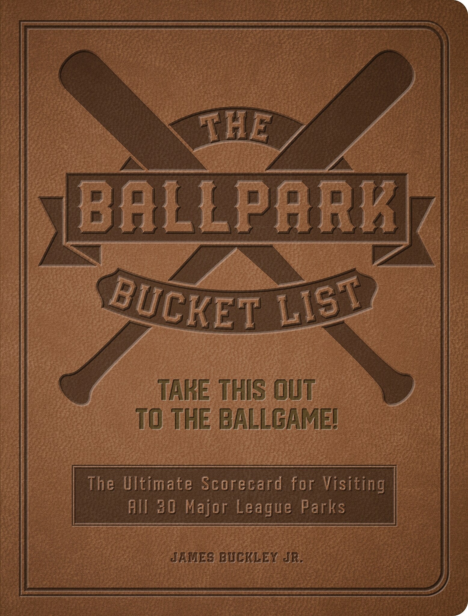 Quarto The Ballpark Bucket List by James Buckley Jr., Guided Journal  6.3" x 8.27", Brown, 176 Pages (9780760380567)