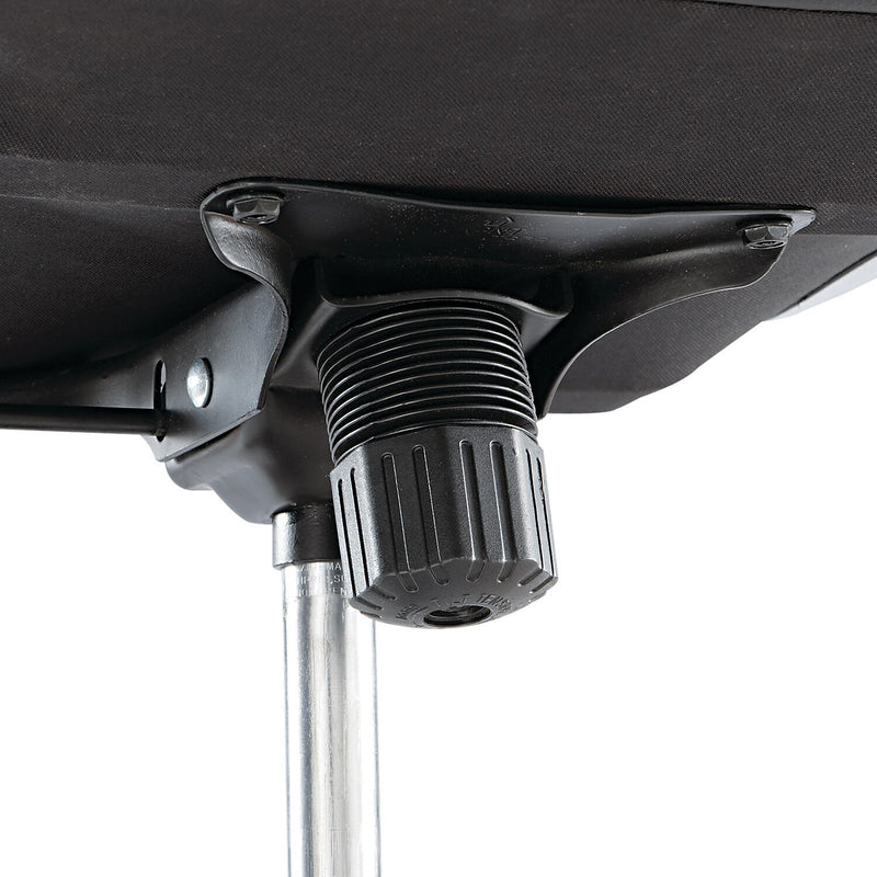 Neratoli High-Back Swivel/Tilt Chair , Black Soft-Touch Leather , Chrome Frame