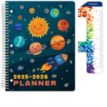 2025-2026 Global Printed Products Space Happy Planets 8.5" x 11" Academic Weekly & Monthly Planner, Paper Cover