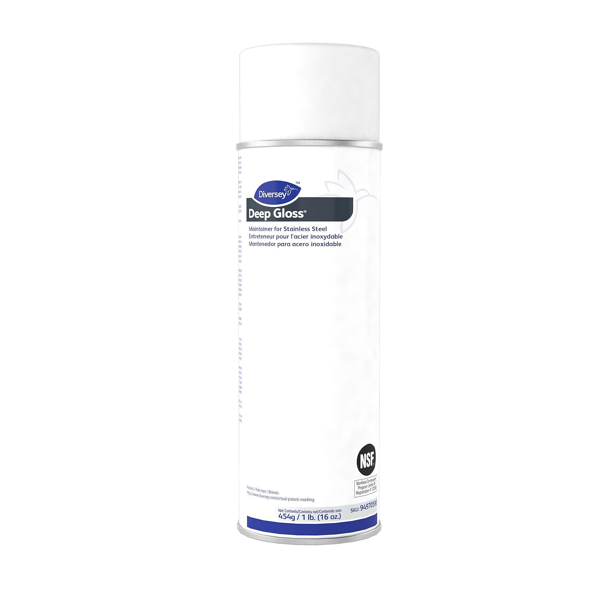Deep Gloss Maintainer for Stainless Steel, Mild Solvent, Unscented, 16 oz., 12/Carton (94970590)