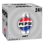 Diet Pepsi Soda, 12 oz., 24 Cans/Carton (17185)