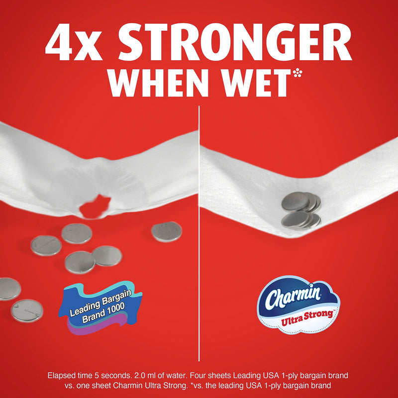 Charmin Ultra Strong Mega Toilet Paper, 2-Ply, White, 220 Sheets/Roll, 24 Rolls/Case(132140)