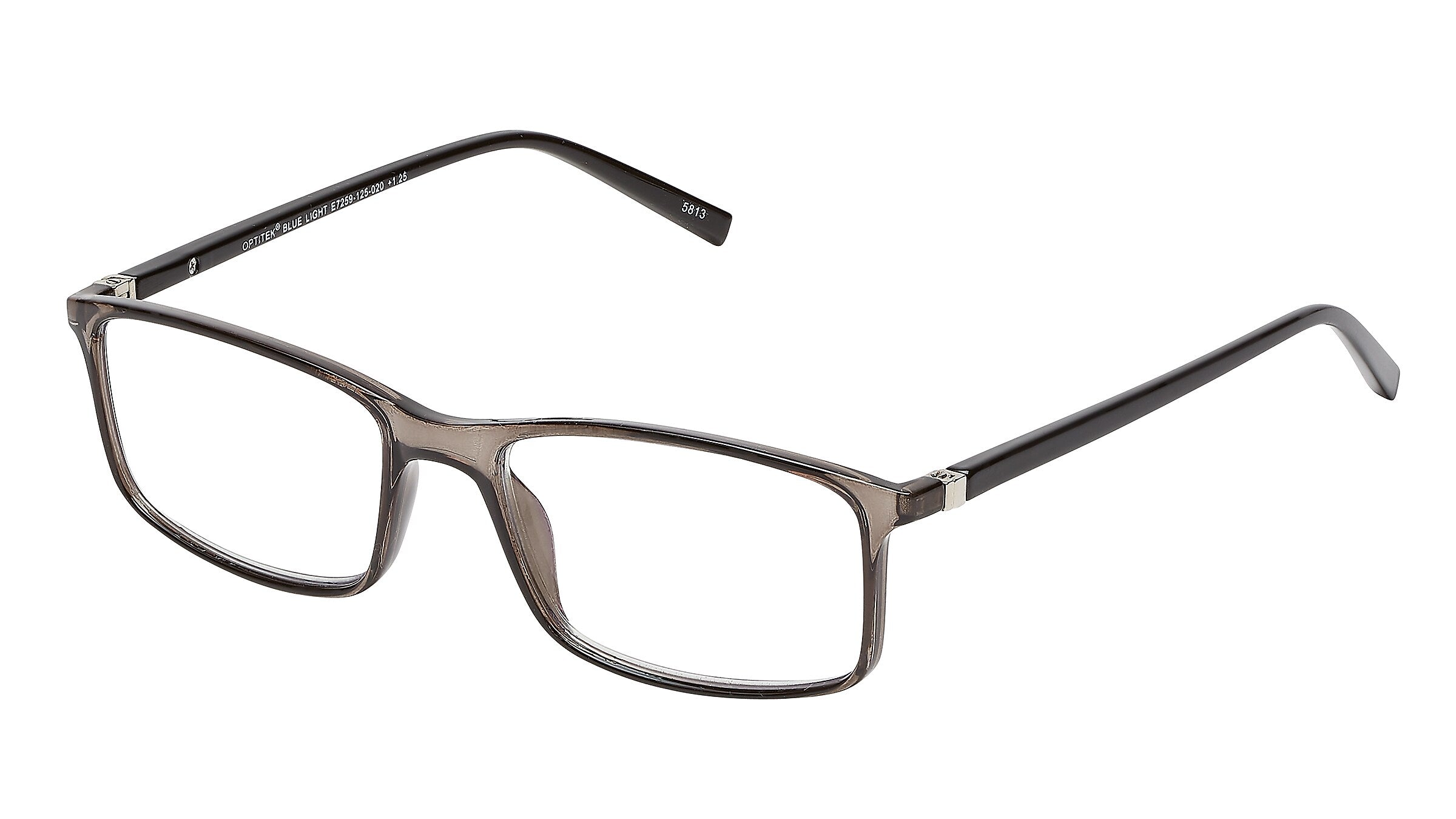 SAV Optitek Blue Light +2.00 Reading Glasses, Gray (E7259)
