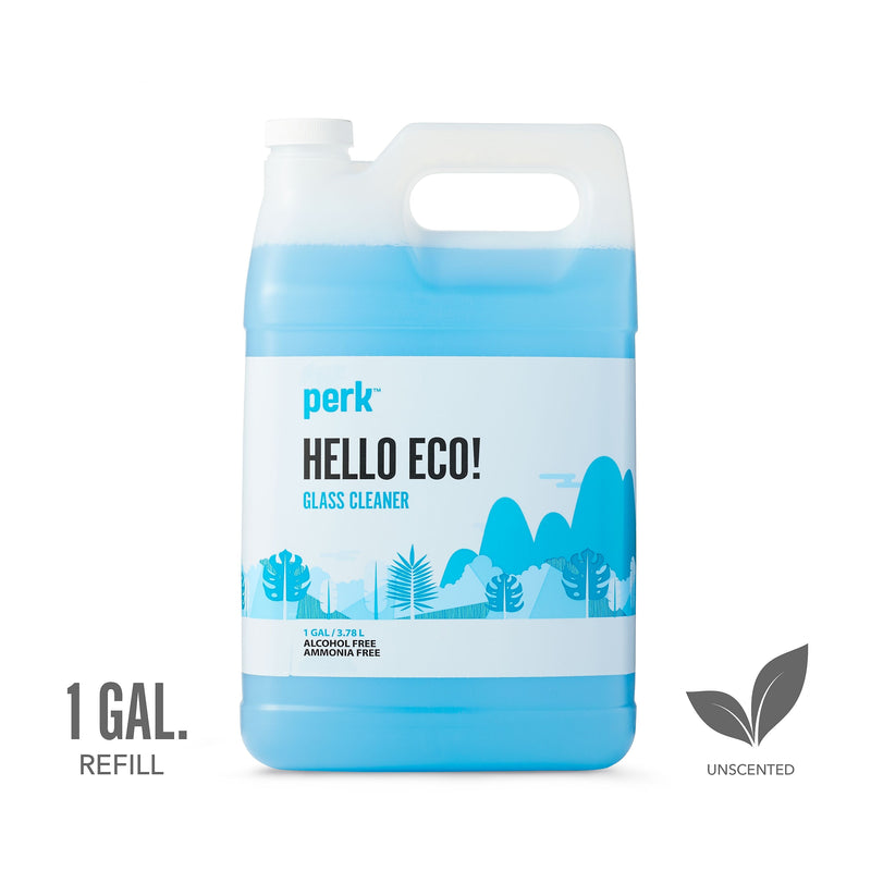 Perk Eco Glass Cleaner Refill, Ready To Use, 1 Gallon (PK611001-A)
