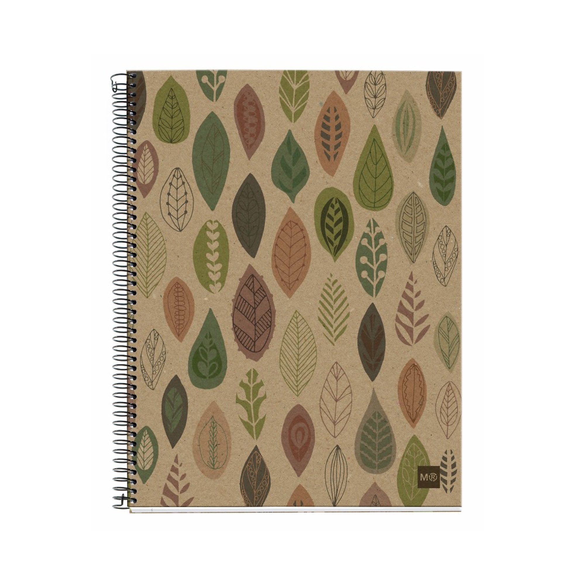 MiquelRius Recycled 4-Subject Notebooks, 8.5" x 11", College Ruled, 120 Sheets, Multicolored, 5/Carton (48973CS)