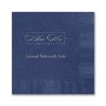Navy Beverage Napkin - Foil Imprint, 100/BX