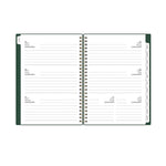 2026 Blue Sky Bespoke Letterpress 5.875" x 8.625" Calendar Year Weekly & Monthly Planner, Deep Forest Green