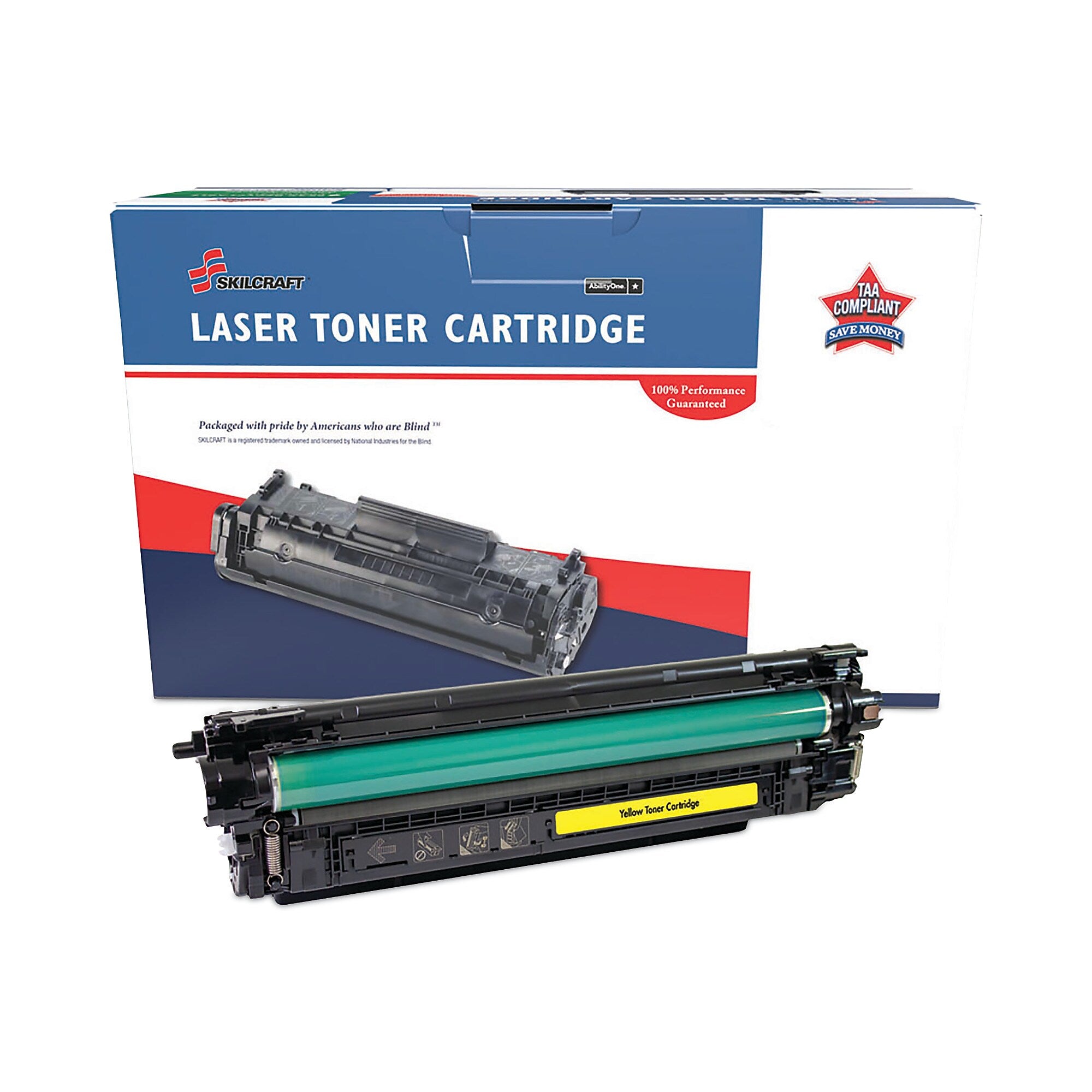 AbilityOne 7510016961573 Remanufactured CF452A (655A) Toner, 10,500 Page-Yield, Yellow (NSN6961573)