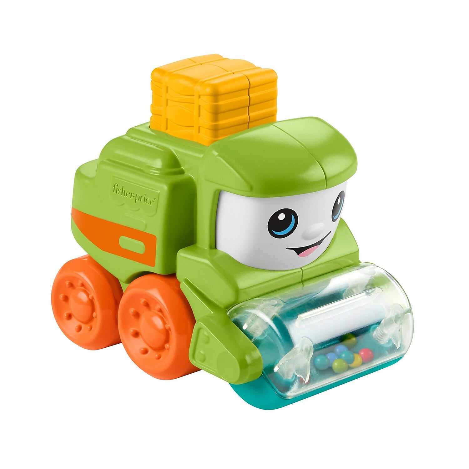 Fisher-Price Rollin' Tractor Push-Along Toy, 4/Pack (HRP30)