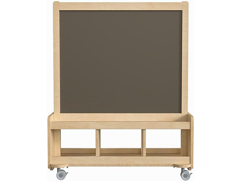 Flash Furniture Bright Beginnings 2-Person Art Station, 39.5", Brown Birch Plywood (MK-ME09050-GG)