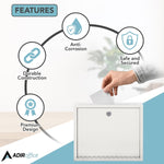 Adiroffice Steel Multipurpose Large Size Suggestion Drop Box Interoffice Mailbox, White (631-03-WHI)