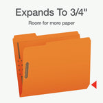 Pendaflex Heavy Duty File Folder, 1-Tab, Assorted, Letter Size, Orange, 50/Box (1007029)