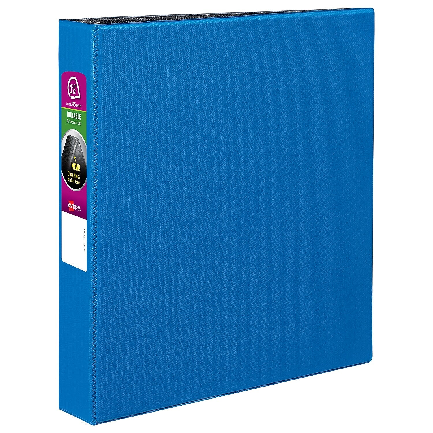 Avery Durable 1 1/2" 3-Ring Non-View Binders, Slant Ring, Blue (27351)
