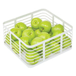 mDesign Steel Organizer, Matte White (25933)