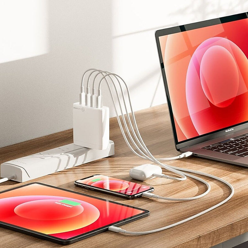 ALOGIC Rapid Power USB Charging Kit/Bundle for Tablet/Cellular Phone/Notebook, White (WCG4X100)