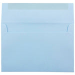 JAM Paper A8 Booklet Envelope 5 1/2" x 8 1/8", Baby Blue, 100/Pack (155630d)
