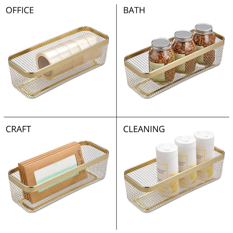 mDesign Steel Organizer, Soft Brass (25959)