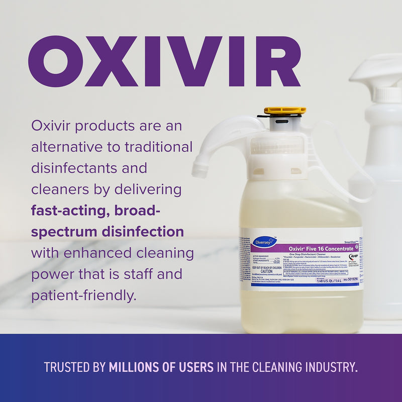 Oxivir Five 16 Diversey SmartDose Disinfectant, Liquid, 47.3 Oz. (5019296)