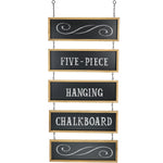 Excello Global Products Hanging 5-Piece Chalkboard Sign (EGP-HD-0289)